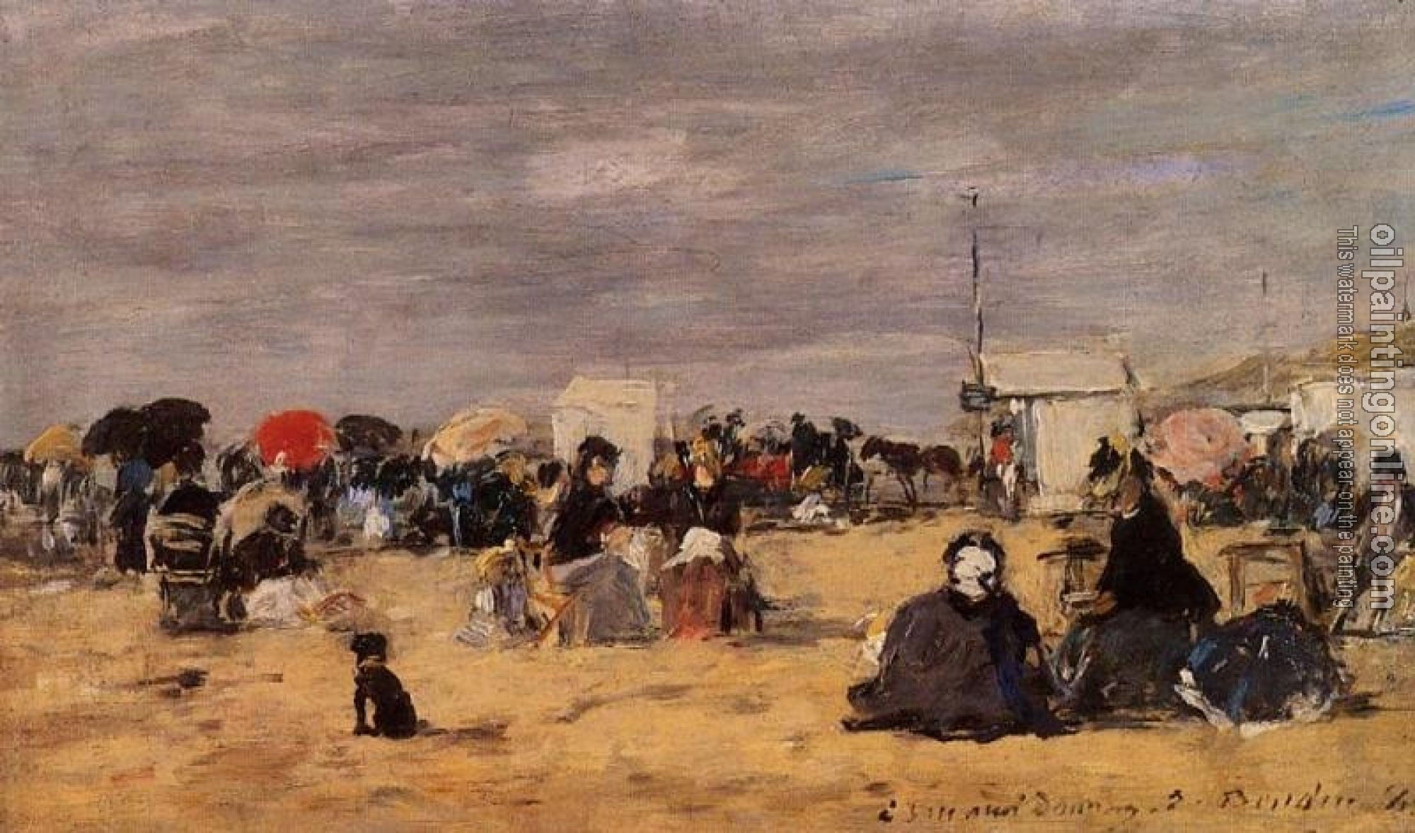 Boudin, Eugene - Trouville, Beach Scene